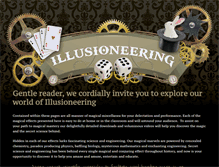 Tablet Screenshot of illusioneering.org